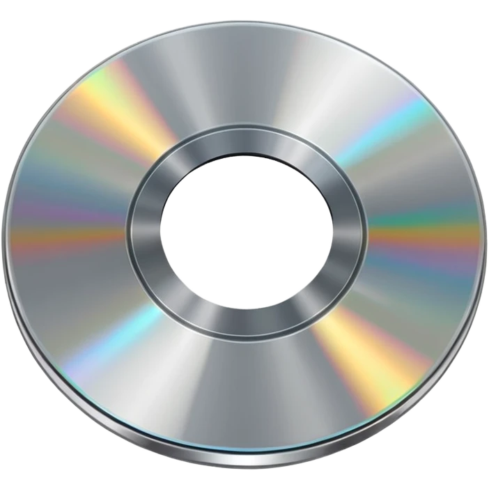 compact disc, viewed from an angle emoji