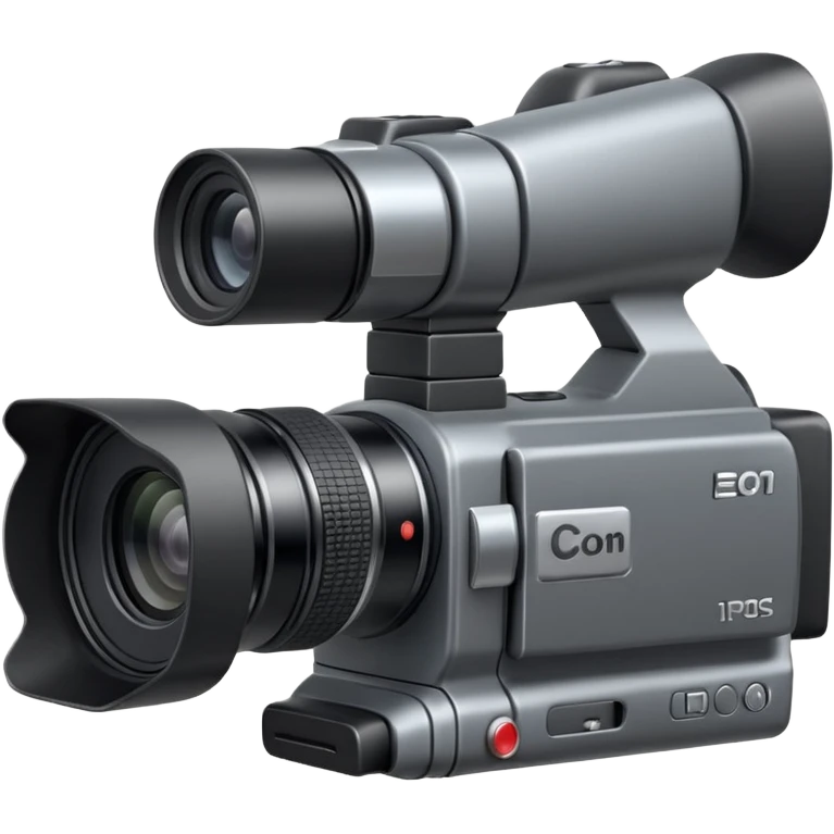 video camera object icon, camcorder style, side screen, detailed lens, 3D cartoon, mobile game icon style, centered, clean background, no text, no watermark
  emoji