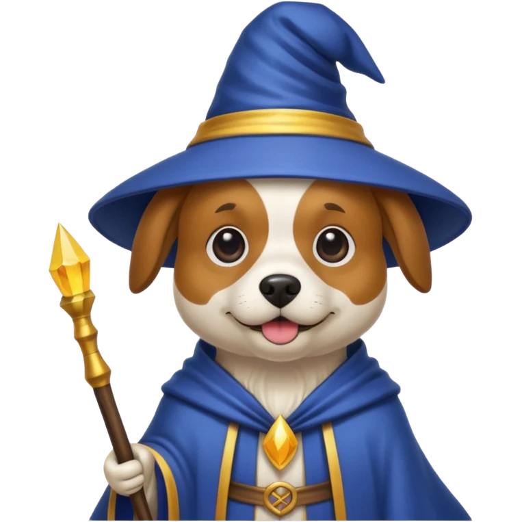 Dog wizard emoji