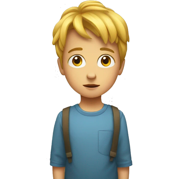 A child hypnotized by tv emoji
