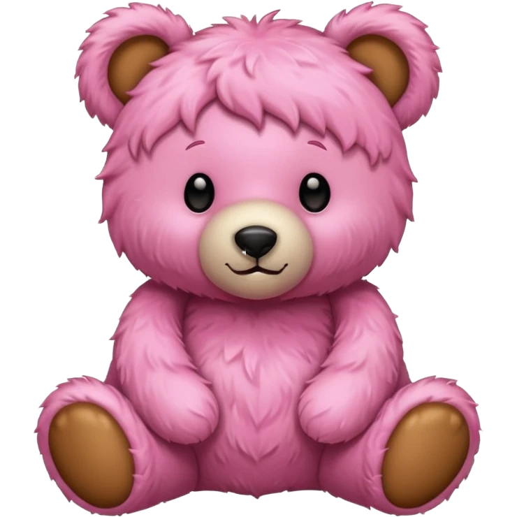 Teddy bear emoji colored pink  emoji