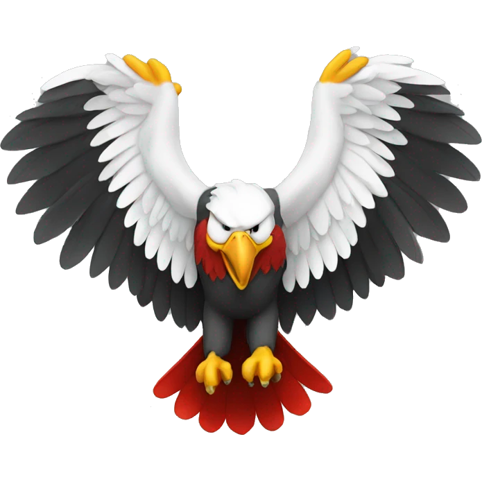 Red Eagle spread wings emoji