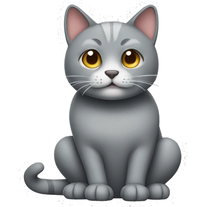 Grey Coach Fold Cat emoji