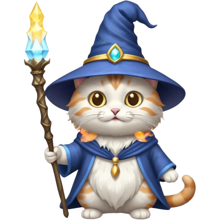 Cat wizard emoji