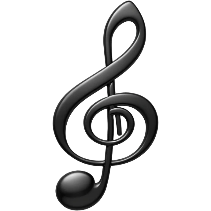 black music note emoji