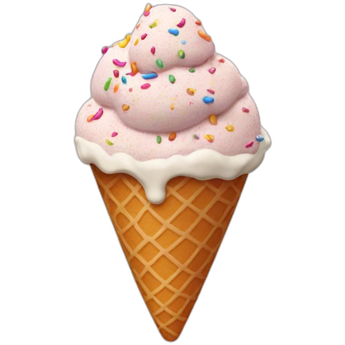 Ice cream sprinkles emoji