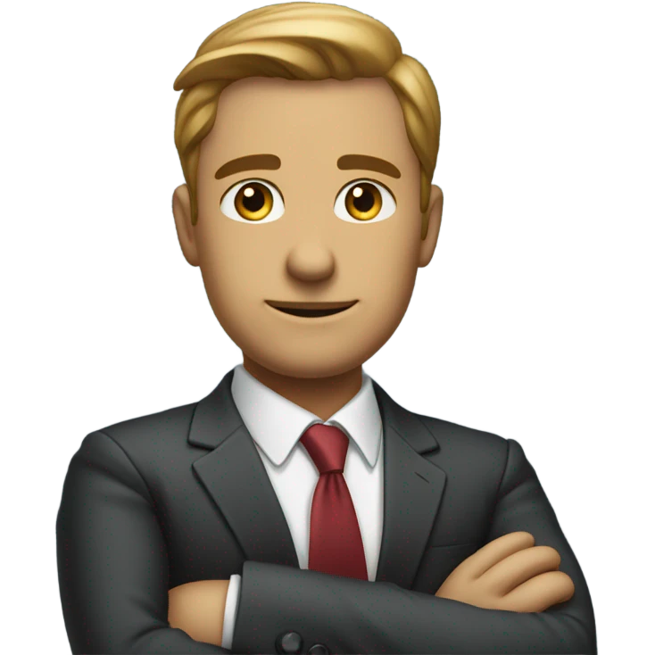 Man standing on business  emoji