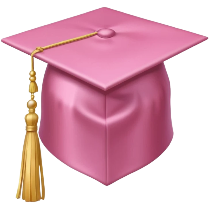 light pink hat  only graduation  emoji