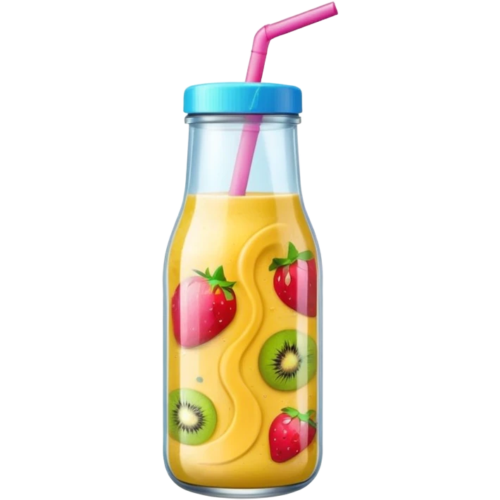 smoothie glasflasche emoji