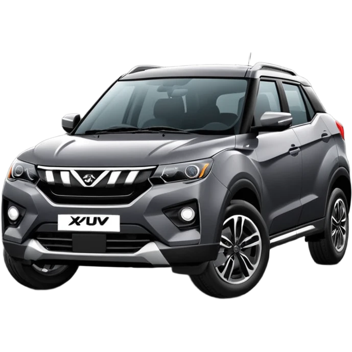 Animated Dark Grey Mahindra XUV 3xo mx3 emoji