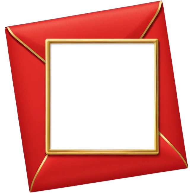 red greeting card emoji