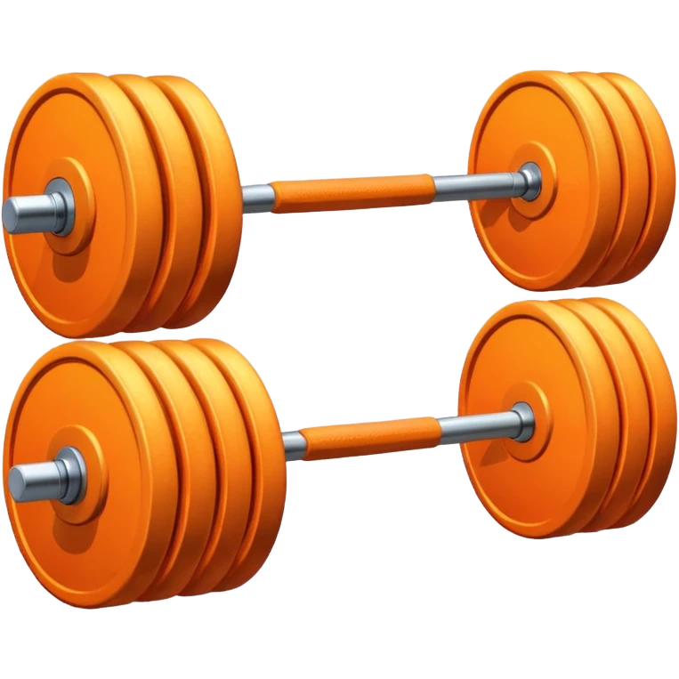 orange barbell emoji