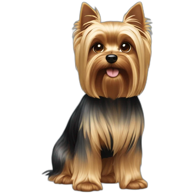 dog yorkshire terrier full body emoji