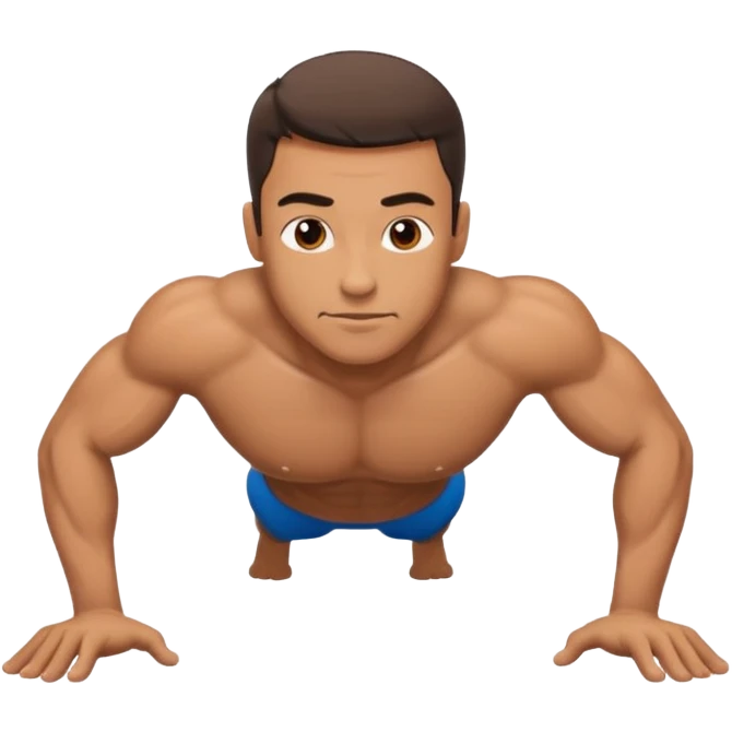 man doing push-ups emoji