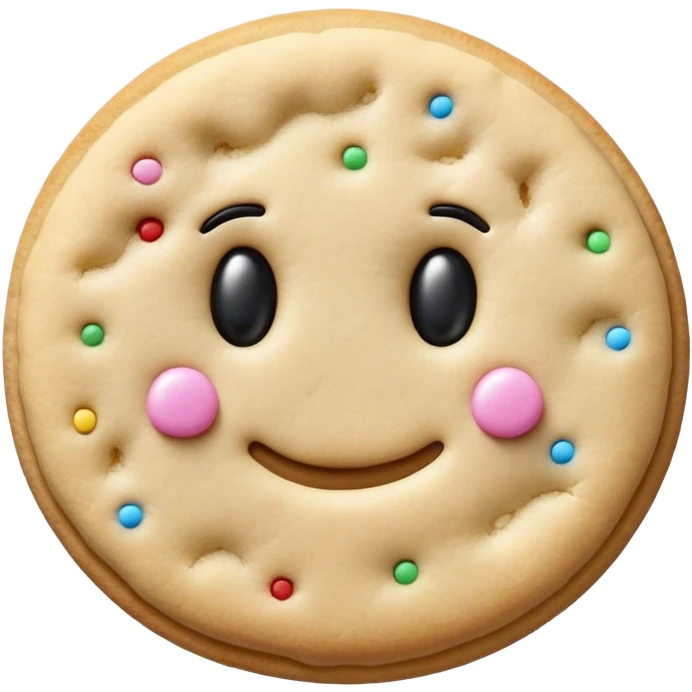 realistic sugar cookie emoji