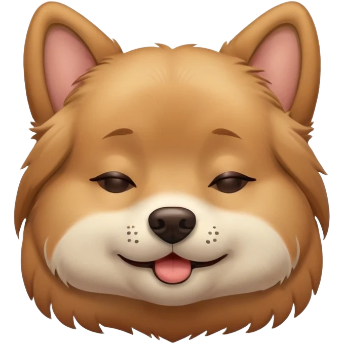 Happy dog commit suicide  emoji