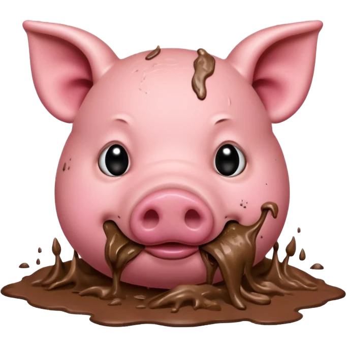 pig eating emoji
