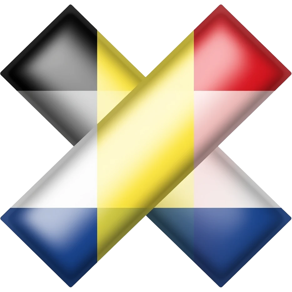 belgium netherlands flag crosse emoji