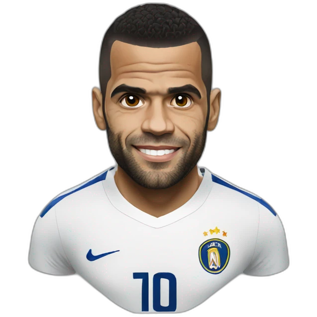 dani alves portrait realistic football player emoji
