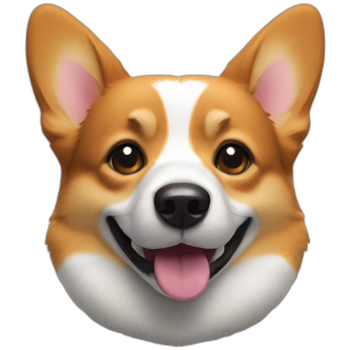 corgi dog head emoji