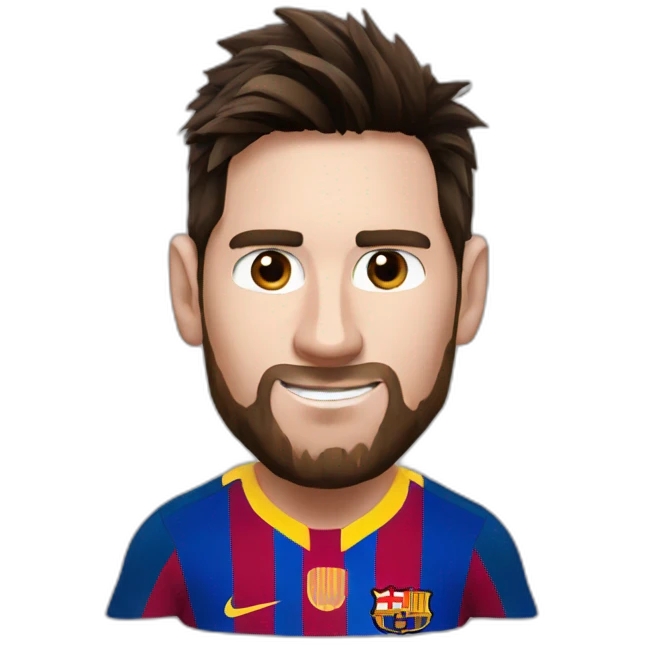 Messi with WC emoji
