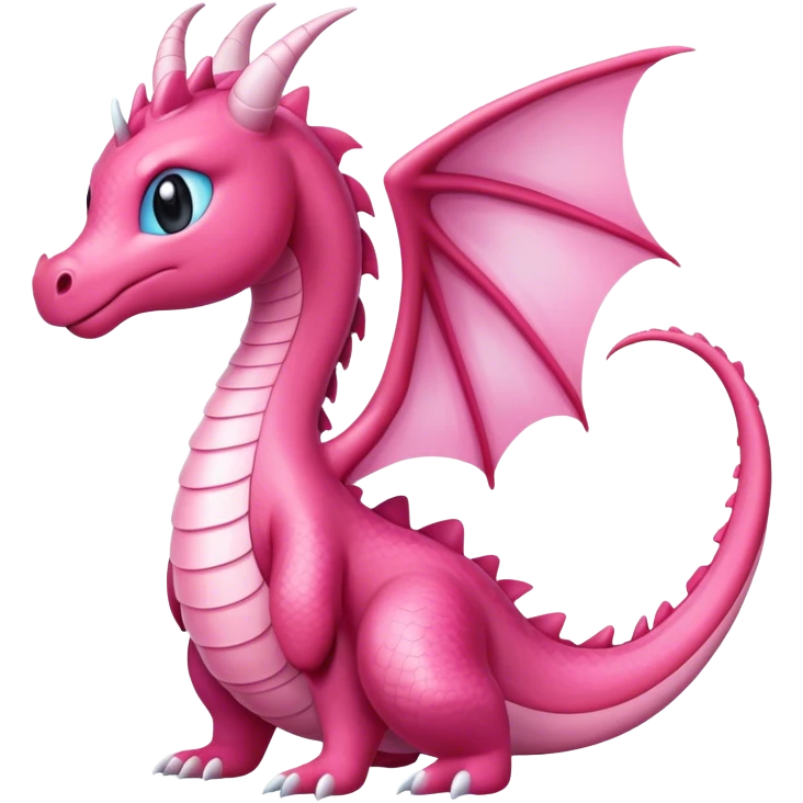 Pink Dragonair, full body emoji