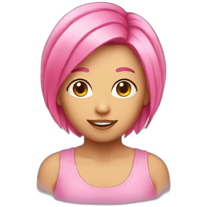 People-pink-hair emoji