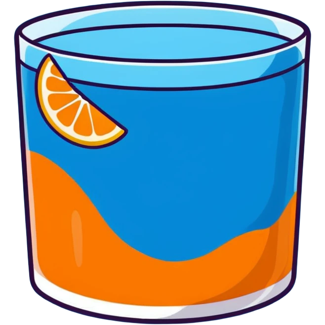 wobbly orange jello slice with translucent gelatin texture emoji