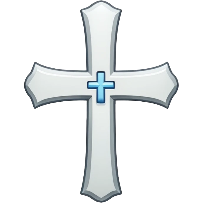 white cross  emoji