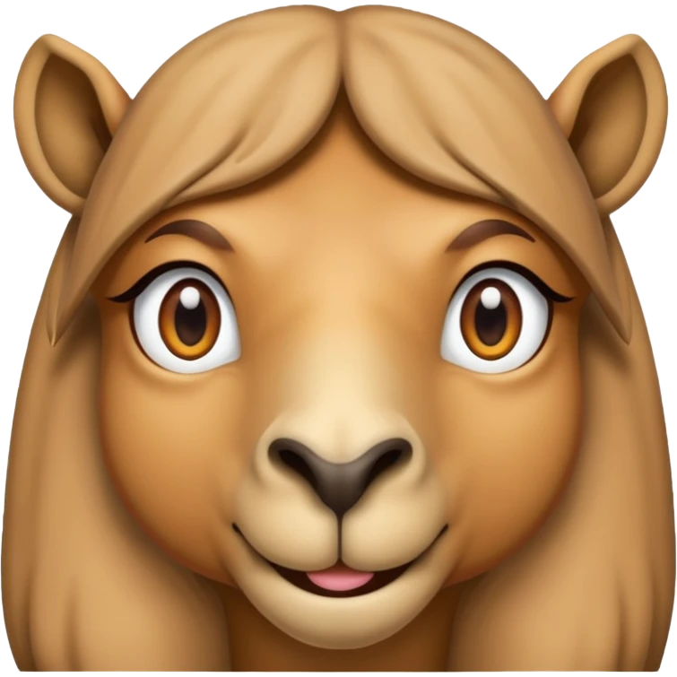 camel, just face different colored emoji