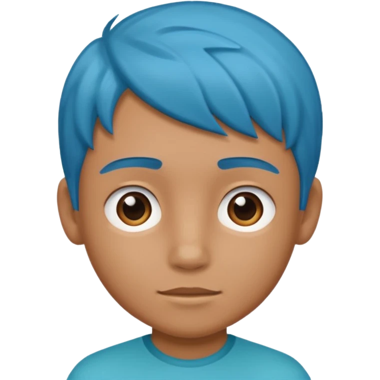 A profile imogi that is blue and aqua color and with  texxure a boy one something like that emoji