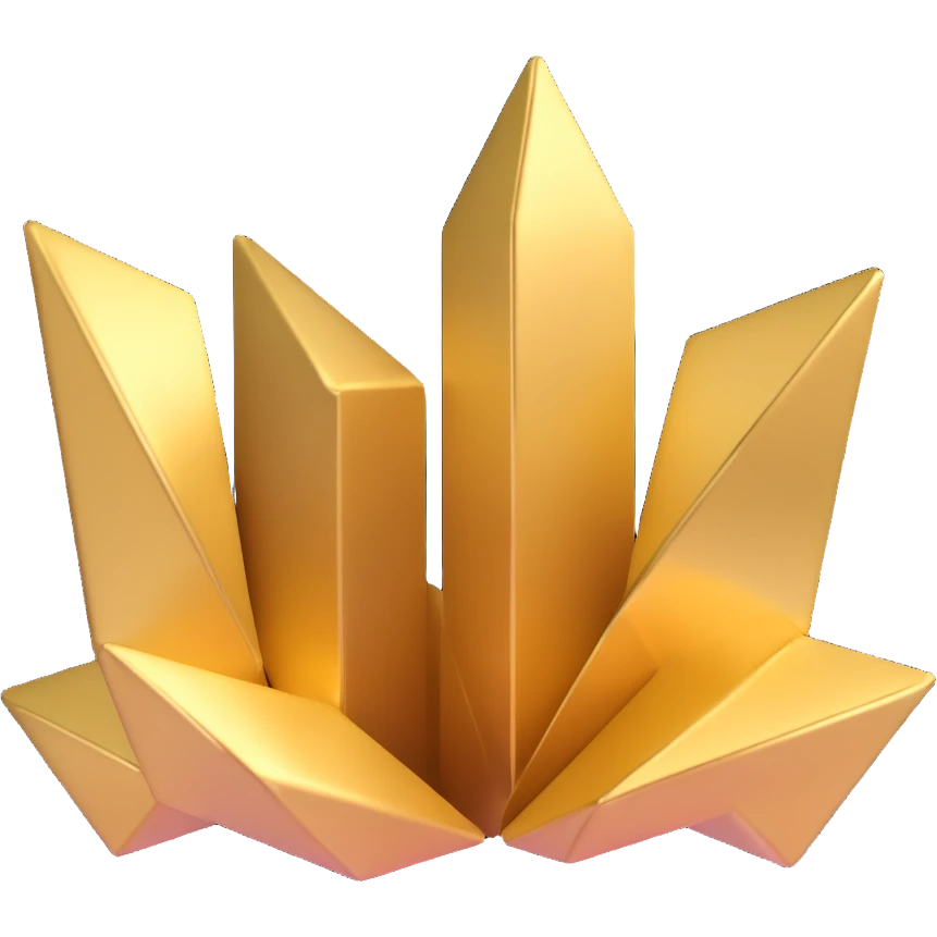 Shiny gold metallic foil reflecting light with sparkles emoji