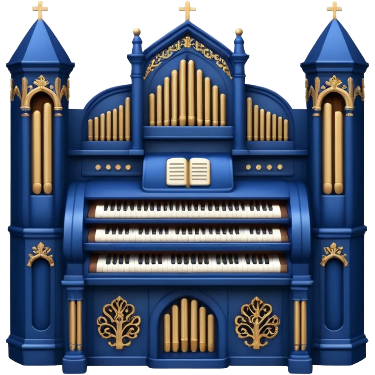 dark blue pipe organ emoji