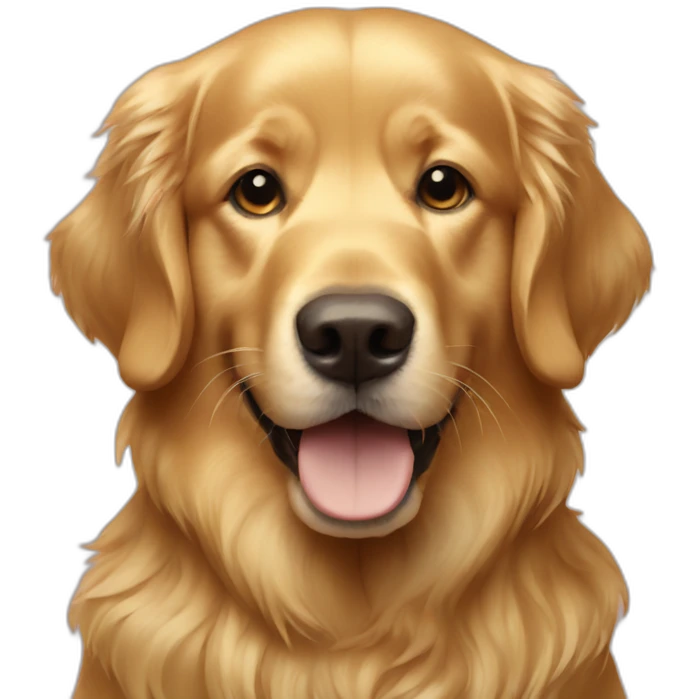Golden retriever gold emoji