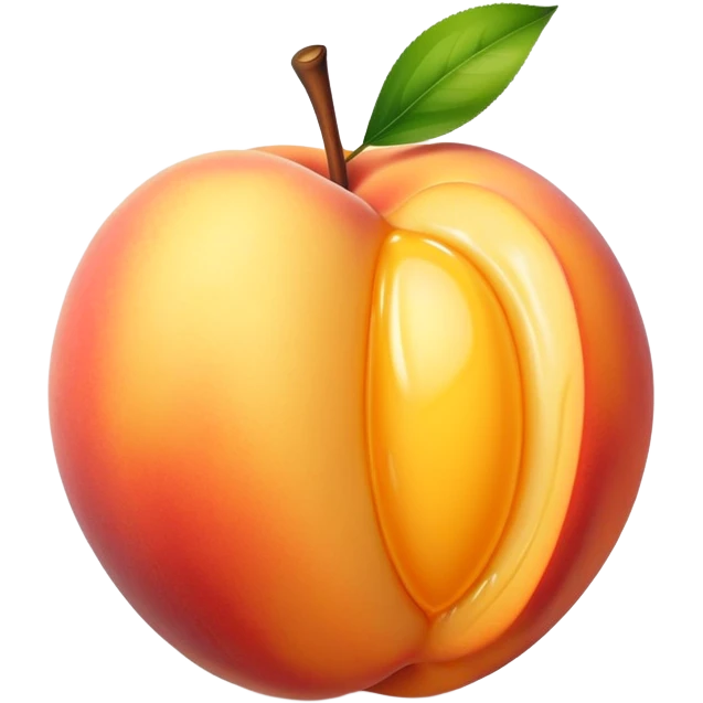 Butter on a peach emoji