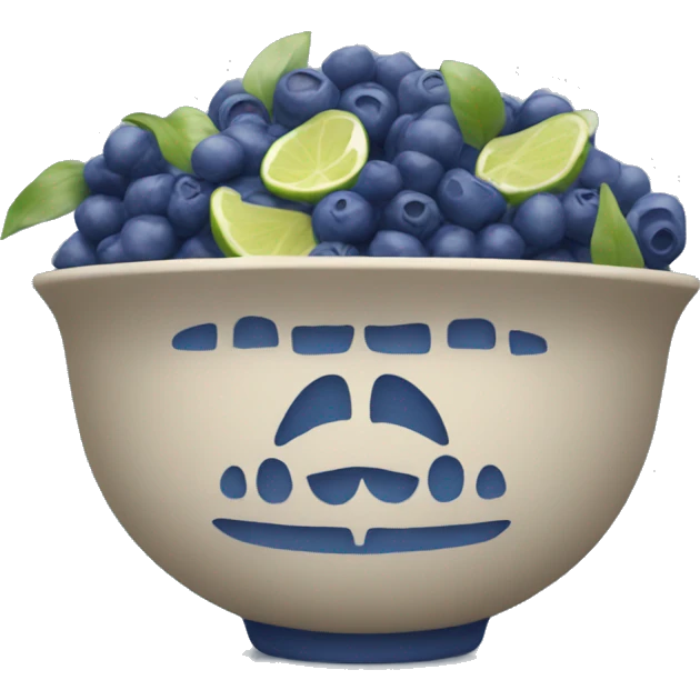 Indigo bowl emoji