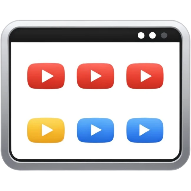 youtube interface in browser emoji