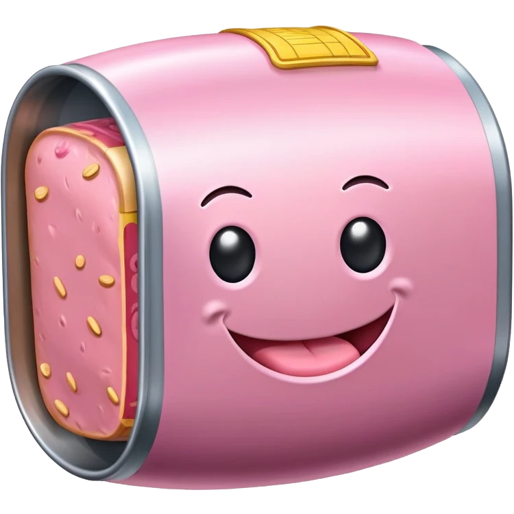spam meat pink balloon spam can emoji