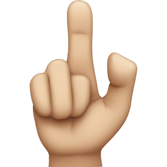 crooked finger pointing emoji