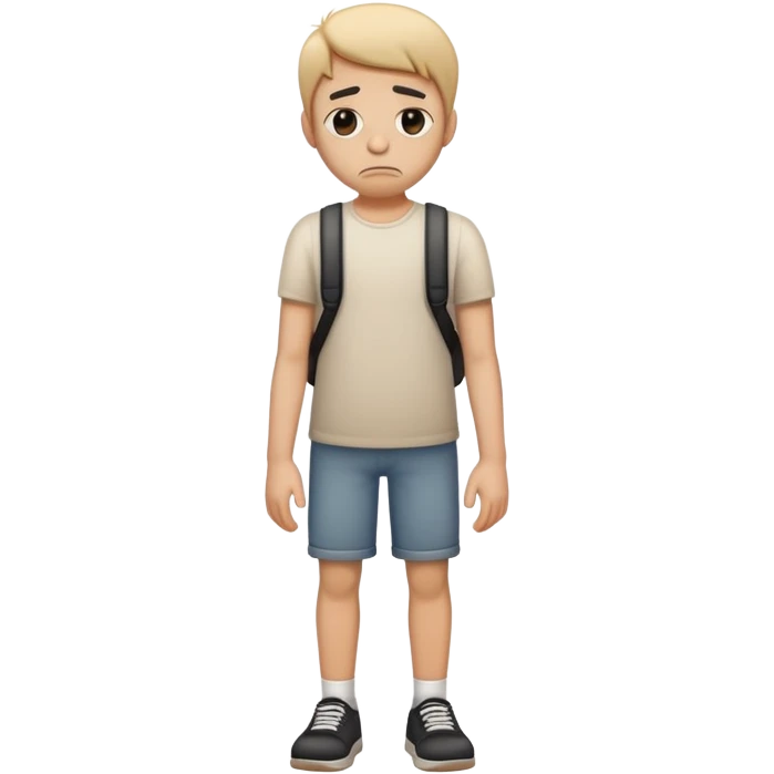 sad person full body rocking back and forth emoji