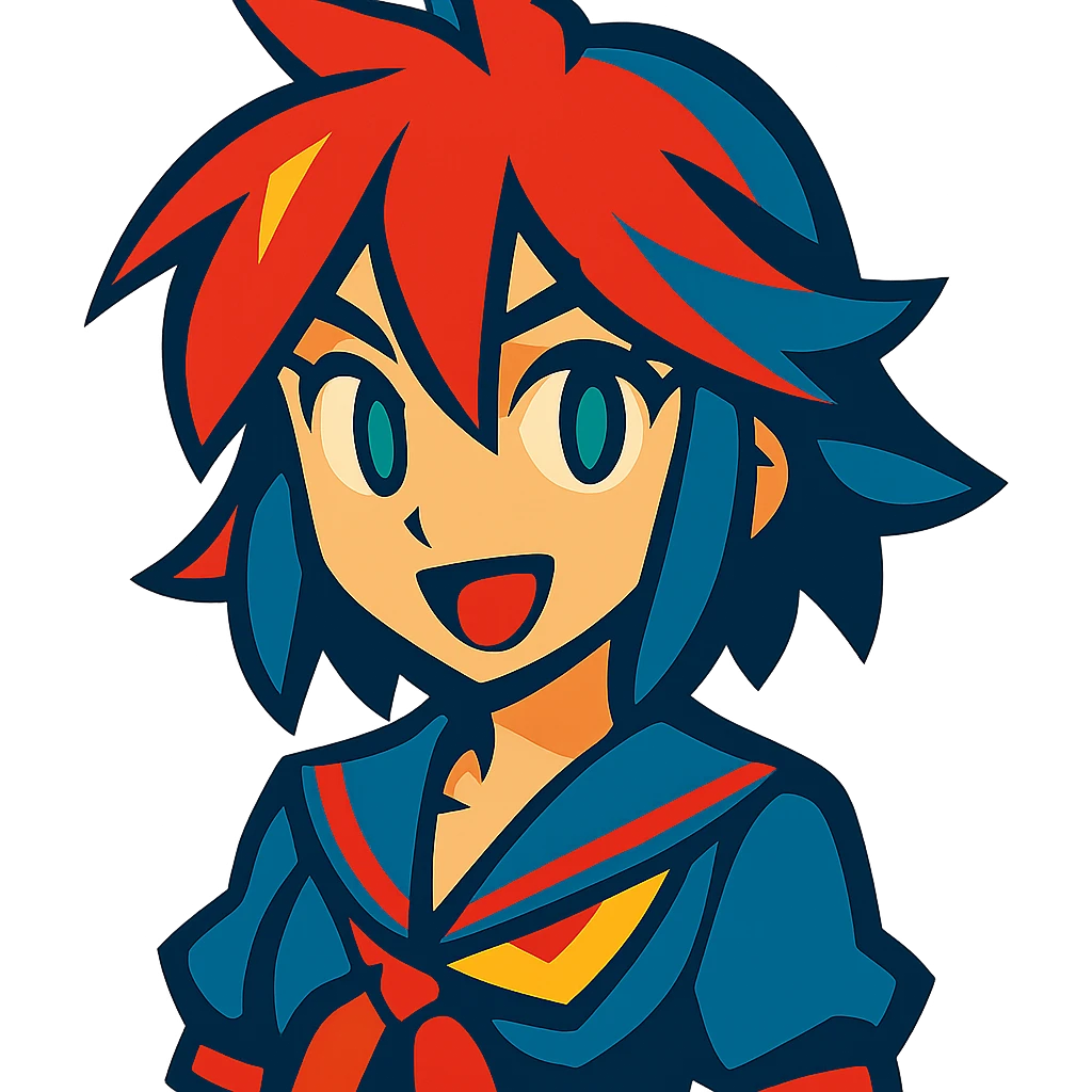 anime character in vibrant toon style emoji