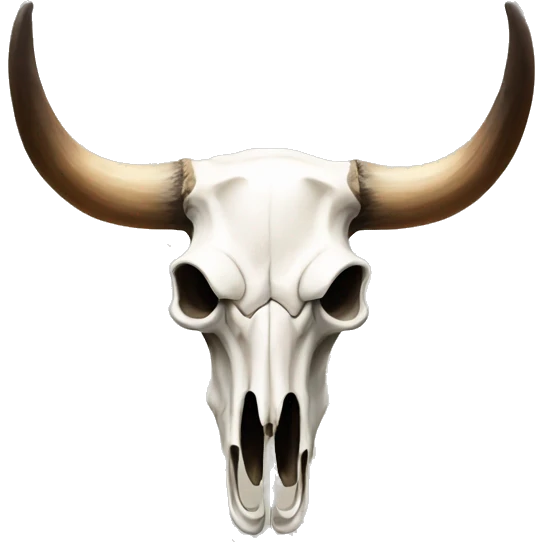 longhorn bull skull emoji