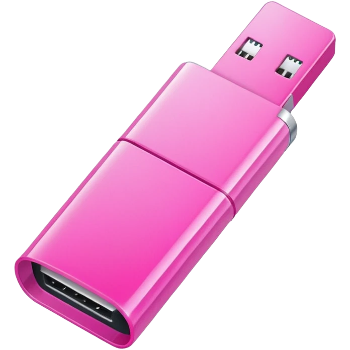 pink falshdrive with a folder emoji