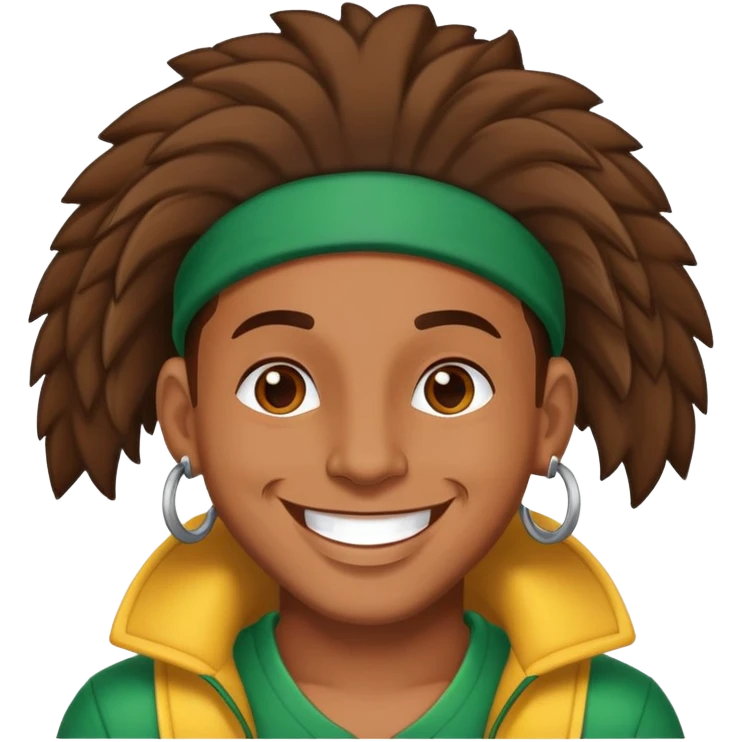 Happy Reggaeton Music Singer emoji