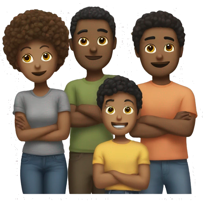 Me and my three friends  emoji