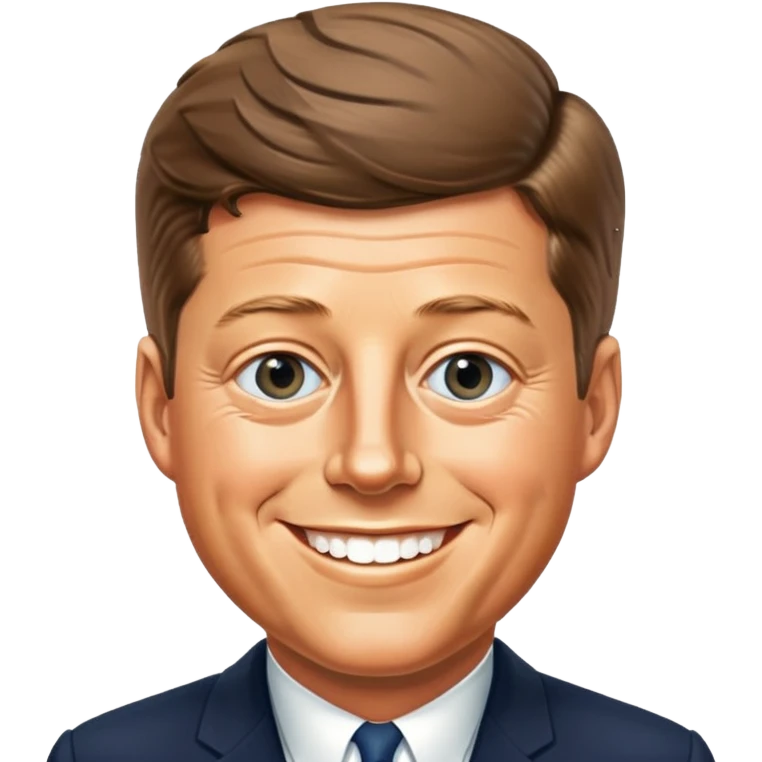 Portrait of John F. Kennedy emoji