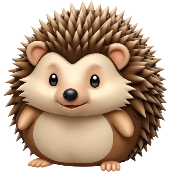 Plush hedgehog emoji