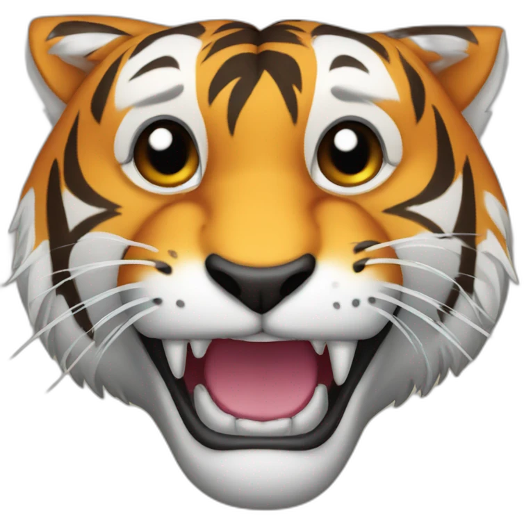 tiger with fangs emoji