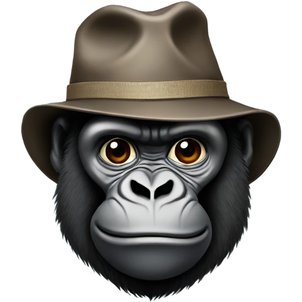 Gorilla with hat emoji