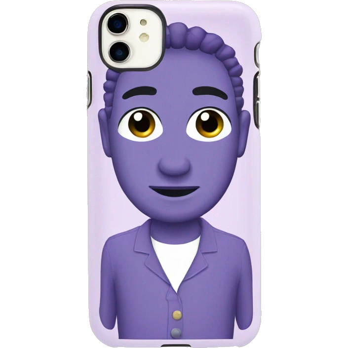 lavender cell phone case emoji